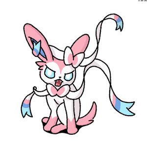 A sylveon (Kotarou) is extremely angry.