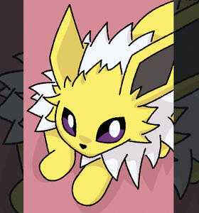 A reddit post captioned "Kylo always claims my pillow before I can make the bed." has been redrawn with the subject as a jolteon.
